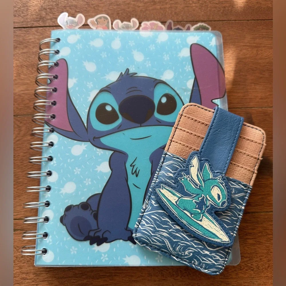 Disney LILO & Stitch Notebook Journal and wallet Card Holder bundle